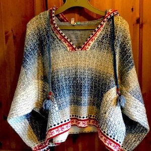 Anthro Pilcro pullover dolman 1X heavy cotton poly